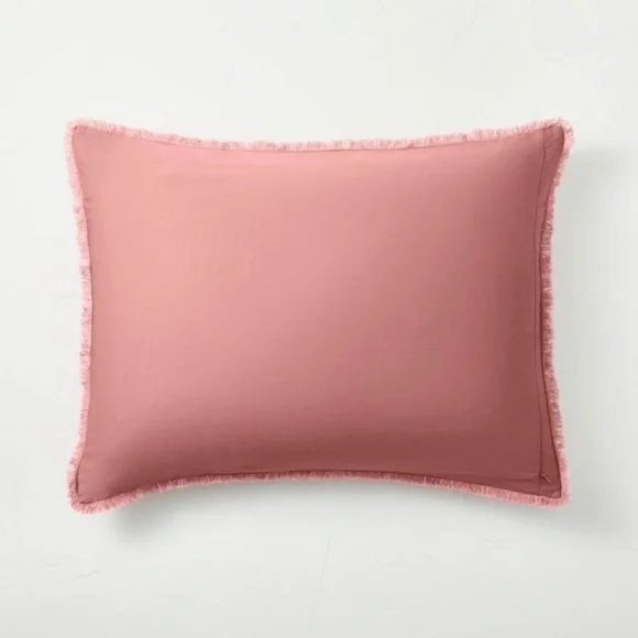 Casaluna  NWOT 1 Rose  Linen Blend
Pillow Sham Size: King 
NWOT Pillow Shams - Picture 2 of 5